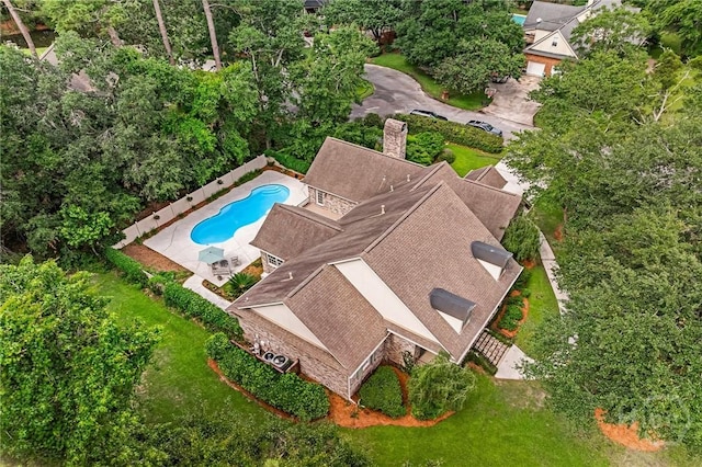 10 Cedar View Dr, Savannah, GA 31410 - view from above of property featuring a pool