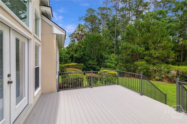35 Wild Thistle Ln, Savannah, GA 31406 - deck featuring a lawn