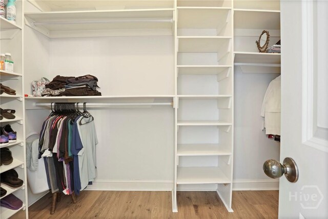 711 Chastain Cir, Richmond Hill, GA 31324 - walk in closet with wood finished floors