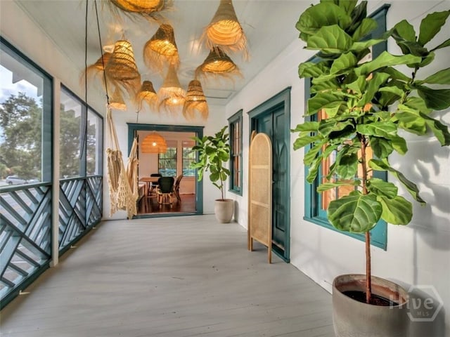 16 12th St, Tybee Island, GA 31328 - hallway featuring wood finished floors