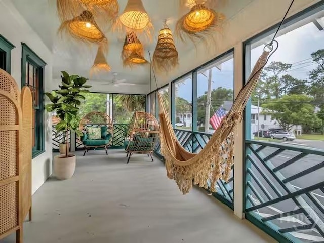 16 12th St, Tybee Island, GA 31328 - sunroom featuring concrete floors