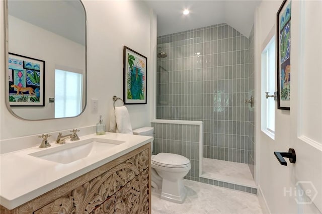 217 John Wesley Way, Savannah, GA 31404 - full bathroom with toilet, a walk in shower, vanity, and healthy amount of natural light