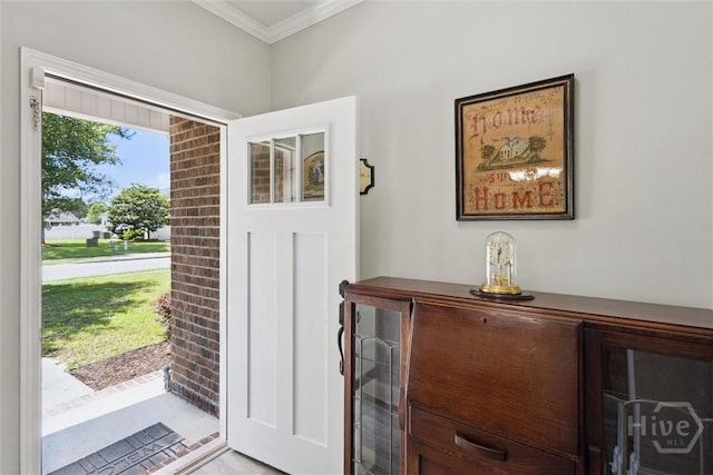 133 Cobbleton Dr, Rincon, GA 31326 - entrance foyer featuring crown molding