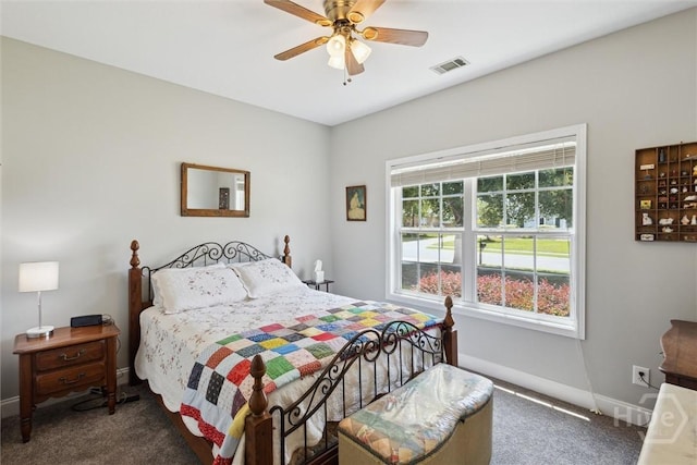 133 Cobbleton Dr, Rincon, GA 31326 - carpeted bedroom featuring baseboards and a ceiling fan