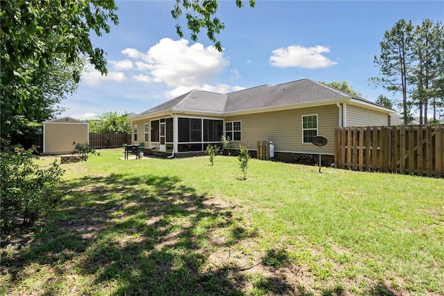 133 Cobbleton Dr, Rincon, GA 31326 - back of property with a sunroom