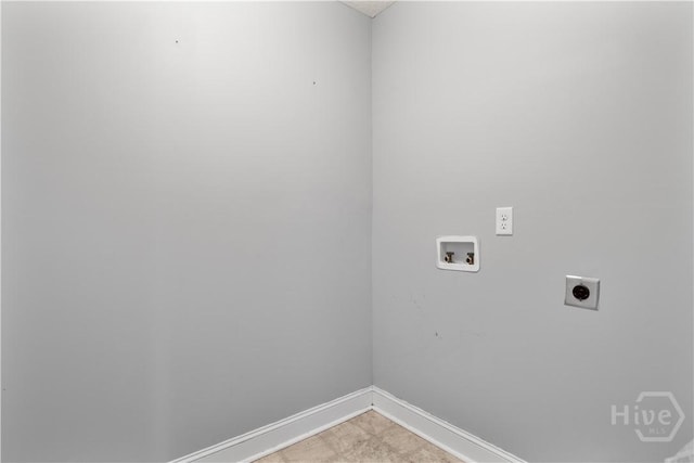 42 Kinlock Ct, Midway, GA 31320 - laundry room with baseboards, washer hookup, and hookup for an electric dryer