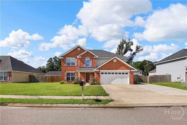 42 Kinlock Ct, Midway, GA 31320 - traditional-style house with brick siding, driveway, and an attached garage