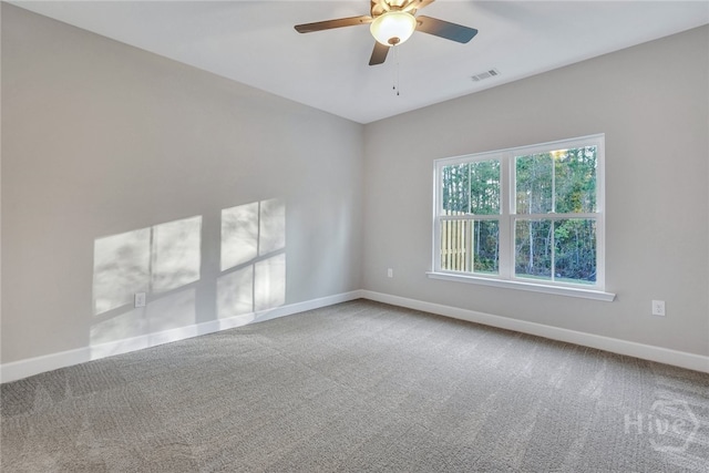 238 Haisley Run, Guyton, GA 31312 - empty room featuring a ceiling fan, baseboards, and carpet