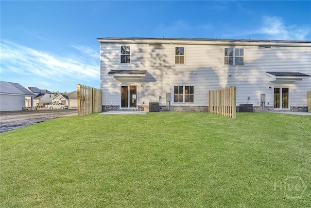 238 Haisley Run, Guyton, GA 31312 - rear view of house with central air condition unit