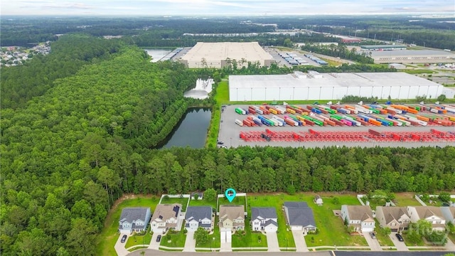 266 Cattle Run Way, Pooler, GA 31322 - drone / aerial view of a large body of water and a forest