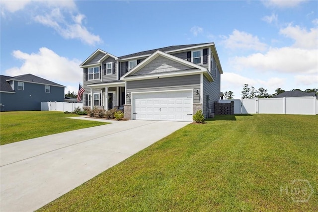 109 Finch Ln, Guyton, GA 31312 - craftsman-style home featuring driveway, a gate, and an attached garage