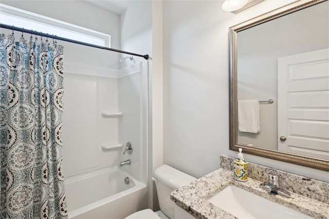 109 Finch Ln, Guyton, GA 31312 - bathroom with toilet, shower / tub combo, and vanity