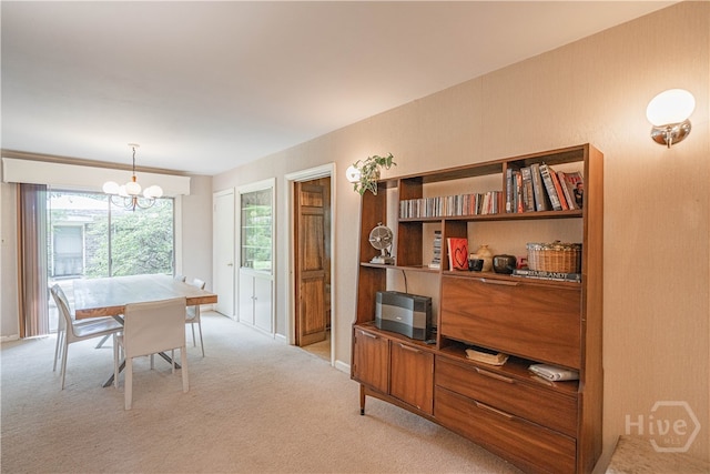 119 Dyches Dr, Savannah, GA 31406 - dining space featuring a chandelier and light carpet