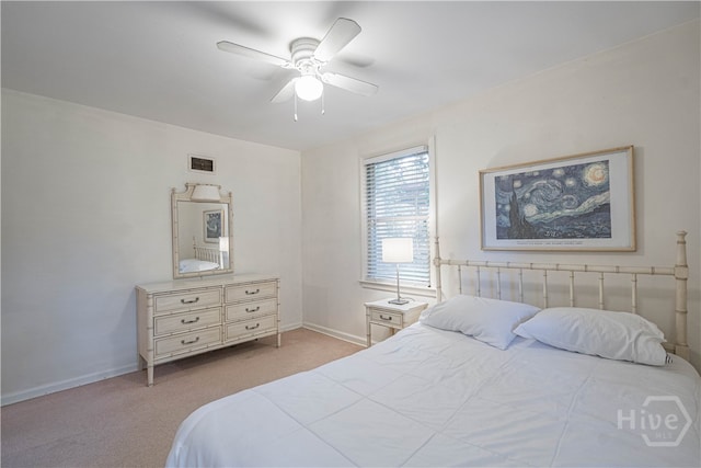 119 Dyches Dr, Savannah, GA 31406 - bedroom featuring baseboards, carpet, and a ceiling fan