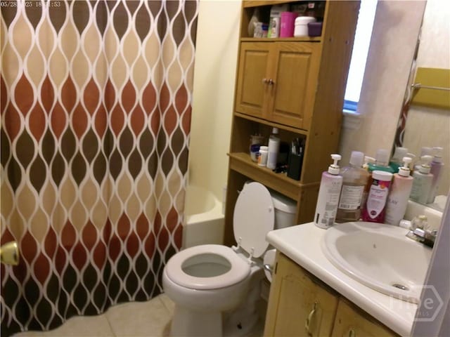 41 Crosby Dr, Hinesville, GA 31313 - bathroom featuring vanity, toilet, and tile patterned flooring