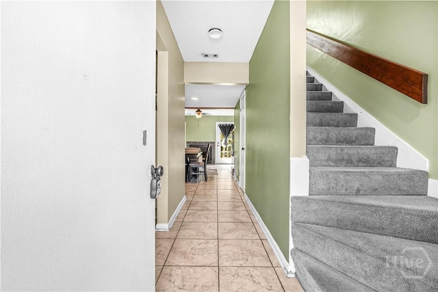 727 S Main St Unit 117, Hinesville, GA 31313 - hallway with stairs and baseboards