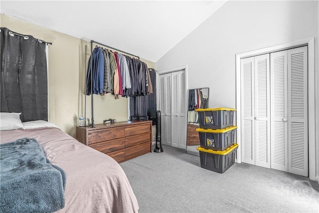 727 S Main St Unit 117, Hinesville, GA 31313 - carpeted bedroom featuring multiple closets and lofted ceiling