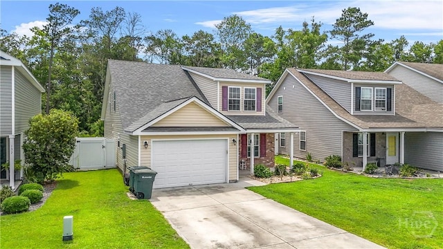 135 Verde Bnd, Savannah, GA 31419 - traditional-style home featuring concrete driveway, a gate, roof with shingles, and an attached garage