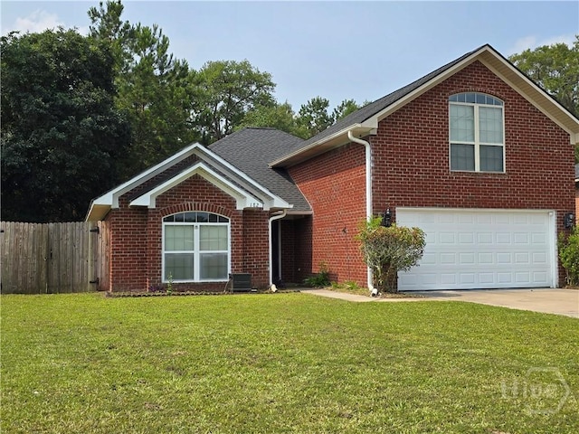 182 Gloucester Dr, Midway, GA 31320 - view of front of home with brick siding, driveway, and a garage