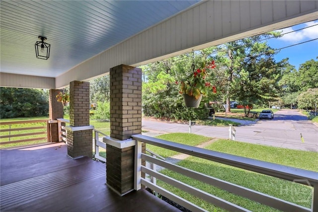 55 Saint Johns Ave, Savannah, GA 31404 - view of wooden porch
