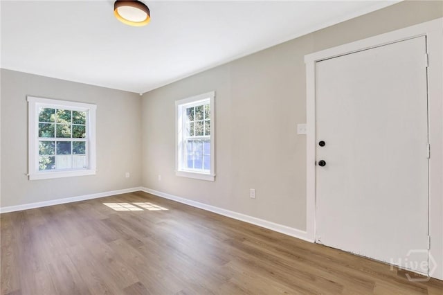 55 Saint Johns Ave, Savannah, GA 31404 - foyer with plenty of natural light, wood finished floors, and baseboards