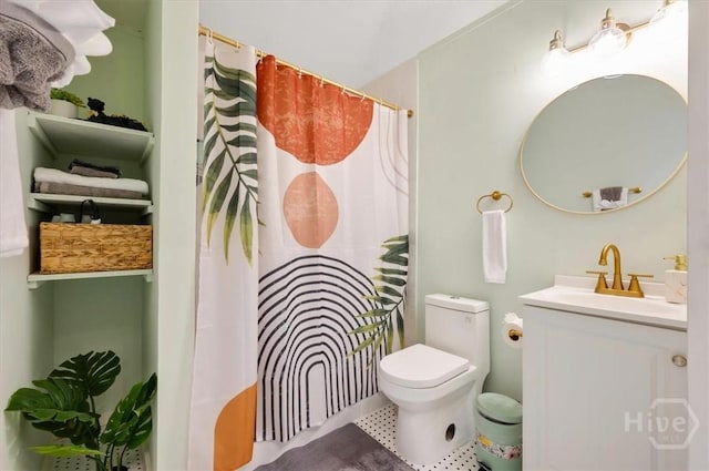 1706 E 31st St, Savannah, GA 31404 - bathroom with vanity, toilet, and shower / tub combo