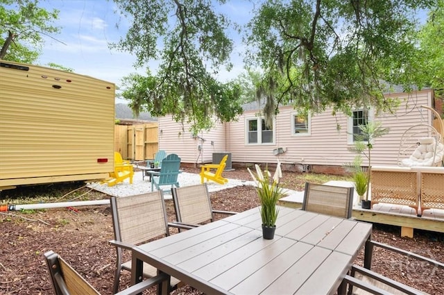 1706 E 31st St, Savannah, GA 31404 - view of patio featuring outdoor dining area