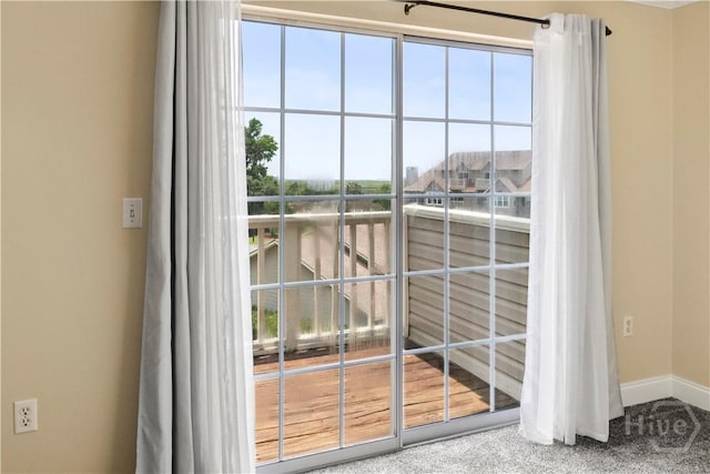 12300 Apache Ave Unit 507, Savannah, GA 31419 - detailed view of carpet flooring and baseboards