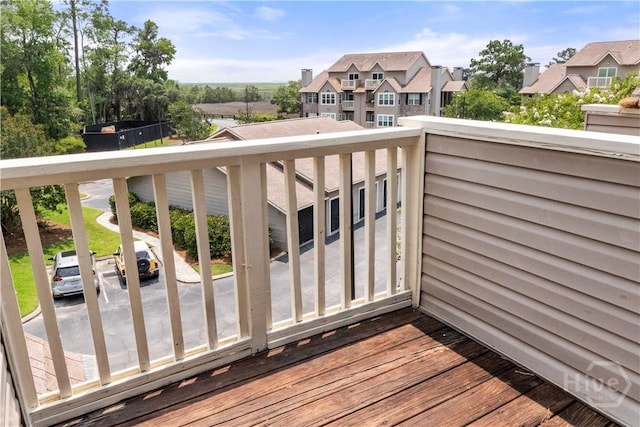 12300 Apache Ave Unit 507, Savannah, GA 31419 - wooden terrace with a residential view