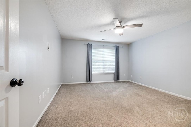131 Warner Dr, Guyton, GA 31312 - carpeted spare room featuring ceiling fan, a textured ceiling, and baseboards