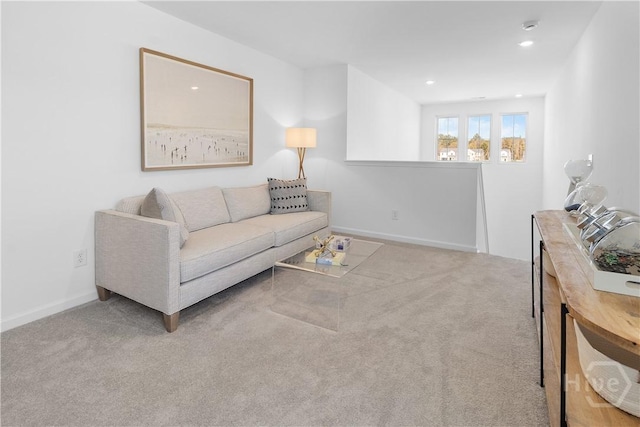 135 Crimson Ln, Savannah, GA 31302 - living room with carpet, recessed lighting, and baseboards