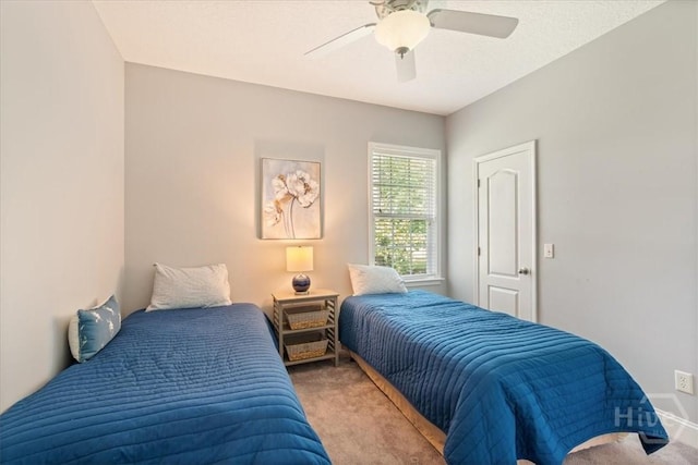 190 Sandpiper Dr, Midway, GA 31320 - carpeted bedroom featuring a ceiling fan