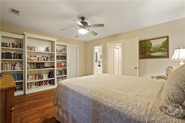 118 Woodline Dr, Savannah, GA 31410 - bedroom featuring wood finished floors and a ceiling fan