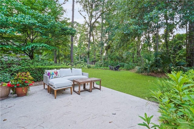 118 Woodline Dr, Savannah, GA 31410 - view of patio / terrace featuring an outdoor hangout area