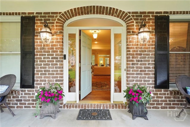 118 Woodline Dr, Savannah, GA 31410 - entrance to property with brick siding and a porch
