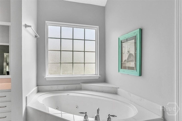 207 Pink Dogwood Ln, Pooler, GA 31322 - bathroom with a tub with jets