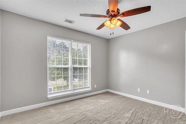 207 Pink Dogwood Ln, Pooler, GA 31322 - carpeted empty room with baseboards, a ceiling fan, and a textured ceiling