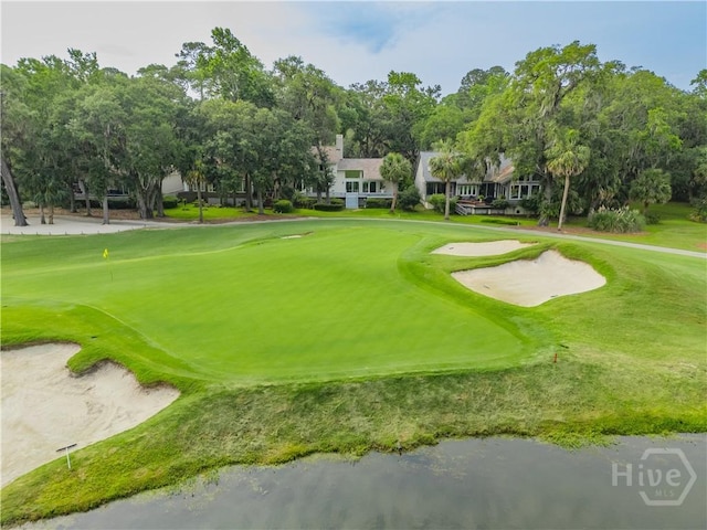 6 Schroeder Ct, Savannah, GA 31411 - view of home's community featuring view of golf course, view of wooded area, and a putting area