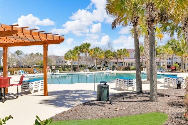 2 Timber Crest Ct, Savannah, GA 31407 - community pool with a pergola and a patio
