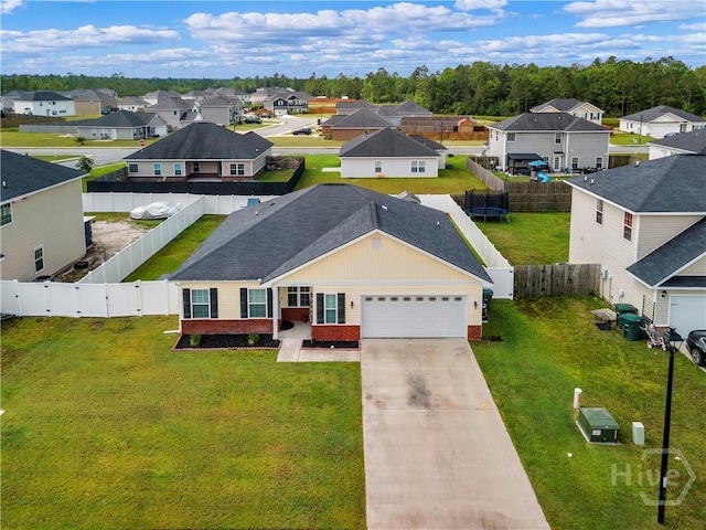 673 Burke Dr, Hinesville, GA 31313 - aerial perspective of suburban area