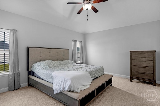673 Burke Dr, Hinesville, GA 31313 - carpeted bedroom featuring baseboards and ceiling fan