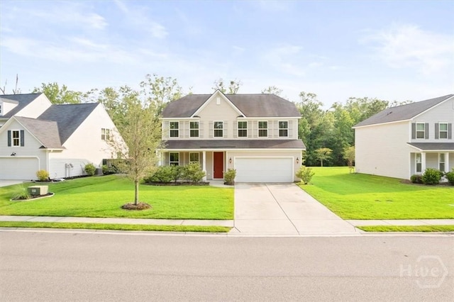 303 Waybridge Way, Richmond Hill, GA 31324 - traditional-style house with a garage, driveway, and a front yard