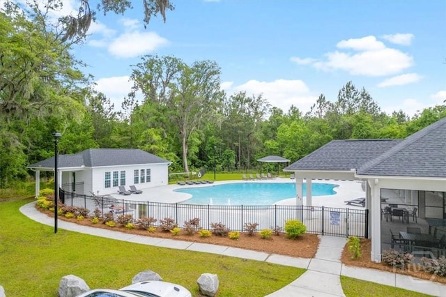 303 Waybridge Way, Richmond Hill, GA 31324 - view of swimming pool featuring a patio