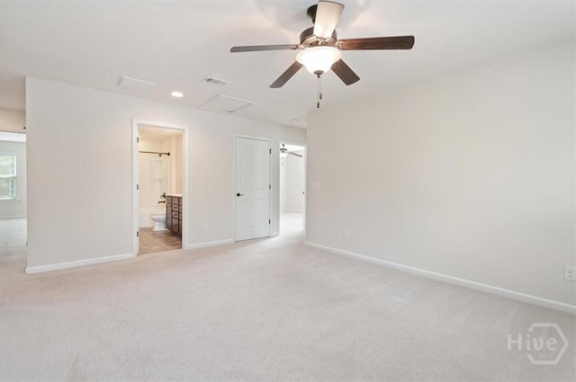 303 Waybridge Way, Richmond Hill, GA 31324 - unfurnished bedroom featuring baseboards, light carpet, and ensuite bathroom