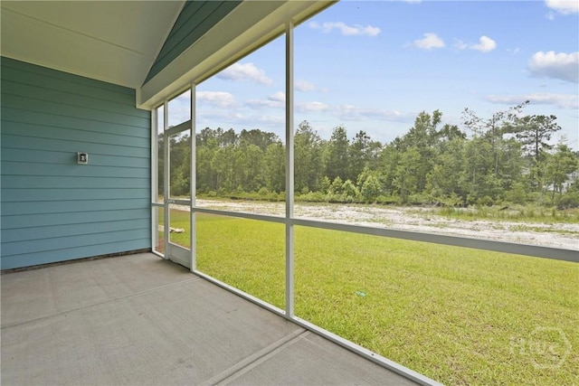 112 Mage St, Savannah, GA 31302 - unfurnished sunroom with lofted ceiling