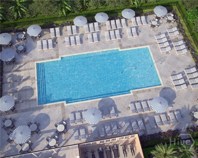 112 Mage St, Savannah, GA 31302 - bird's eye view of a pool area