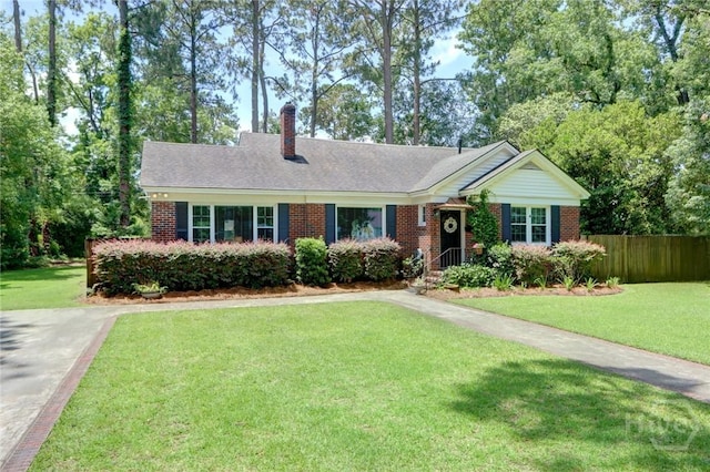 423 E 57th St, Savannah, GA 31405 - ranch-style house with brick siding and a chimney