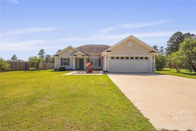 541 Deloach Rd NE, Ludowici, GA 31316 - ranch-style house with a garage and concrete driveway