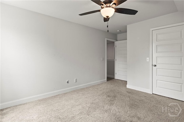 40 Saddlebrush Rd, Ellabell, GA 31308 - unfurnished bedroom featuring carpet flooring, baseboards, and a ceiling fan