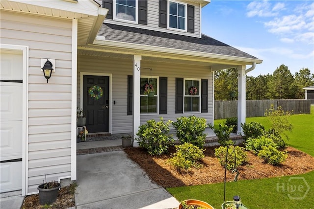 40 Saddlebrush Rd, Ellabell, GA 31308 - entrance to property featuring a shingled roof and a porch